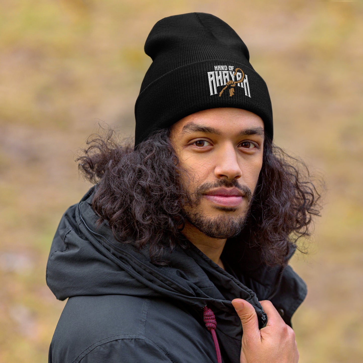 Hand of Ahayah, Cuffed Embroidered Beanie - Select Colors