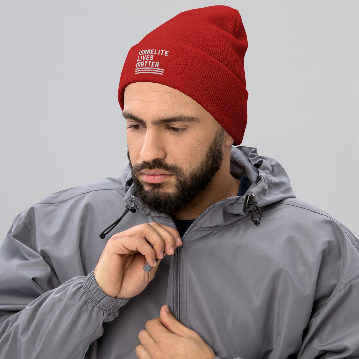 Israelite Lives Matter, Cuffed Embroidered Beanie - Select Colors