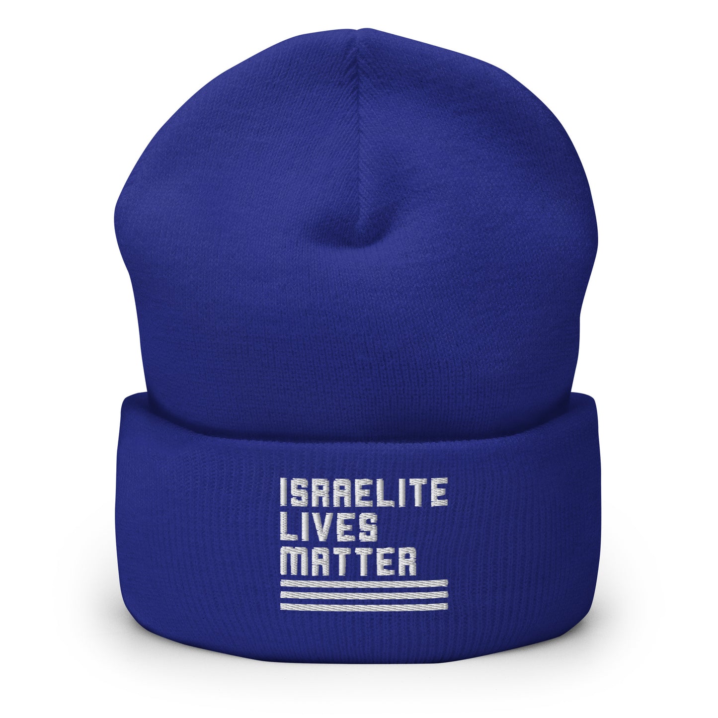 Israelite Lives Matter, Cuffed Embroidered Beanie - Select Colors