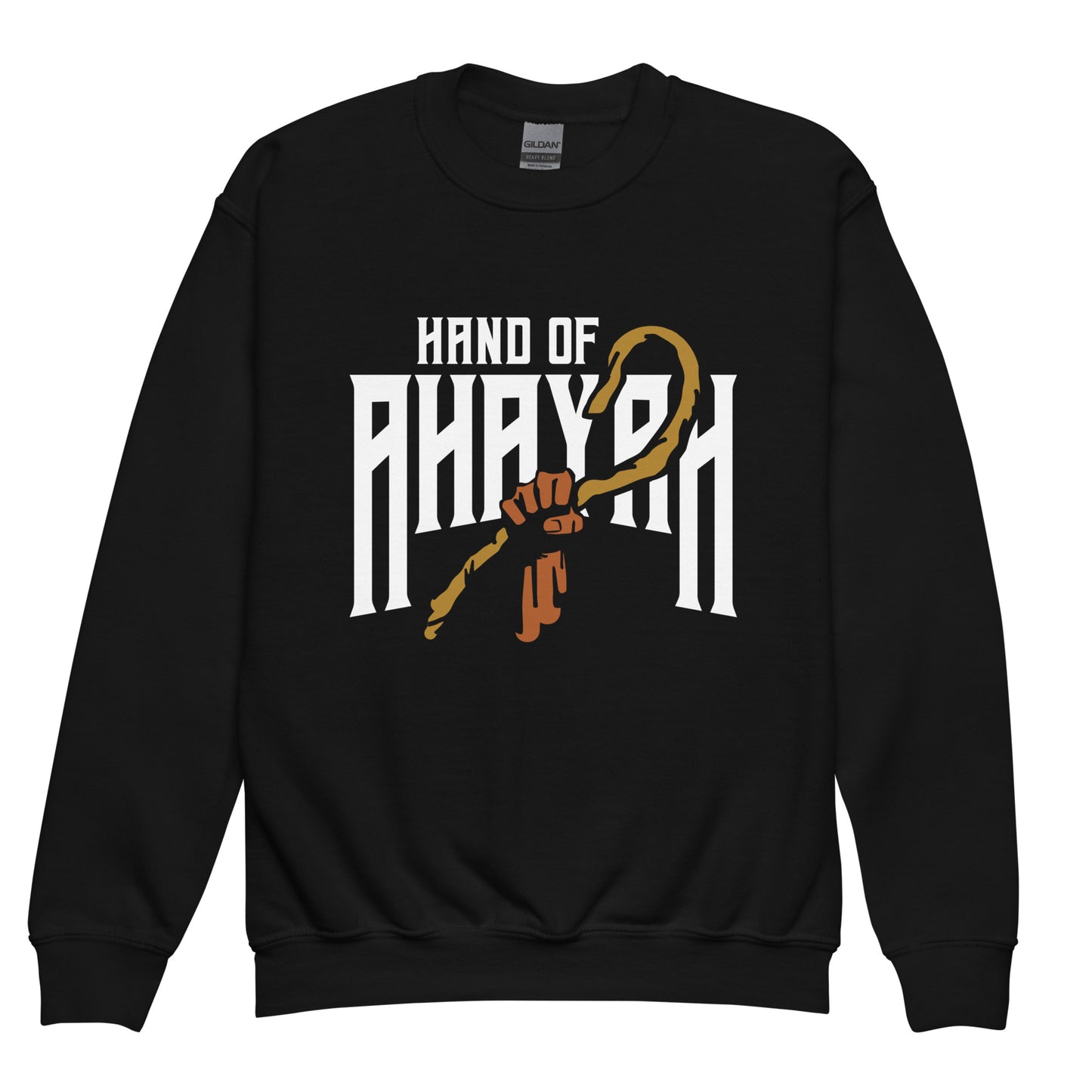 Hand of Ahayah, Youth Crewneck Sweatshirt - Select Colors