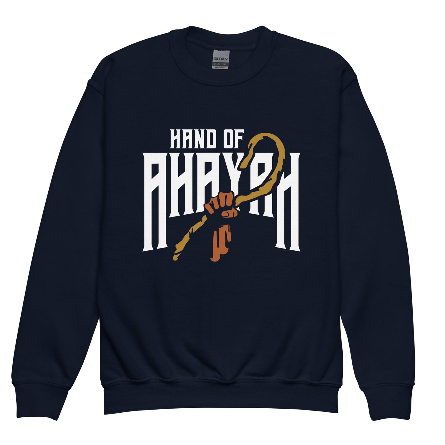 Hand of Ahayah, Youth Crewneck Sweatshirt - Select Colors