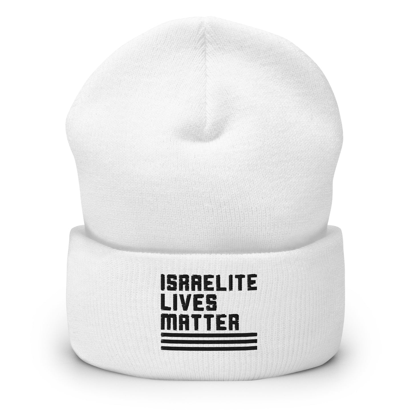 Israelite Lives Matter, Cuffed Embroidered Beanie - Select Colors