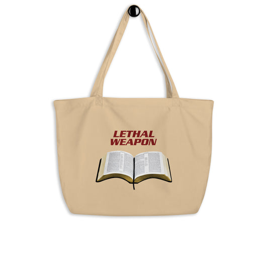 Lethal Weapon, Tote Bag - Organic Tan (L)