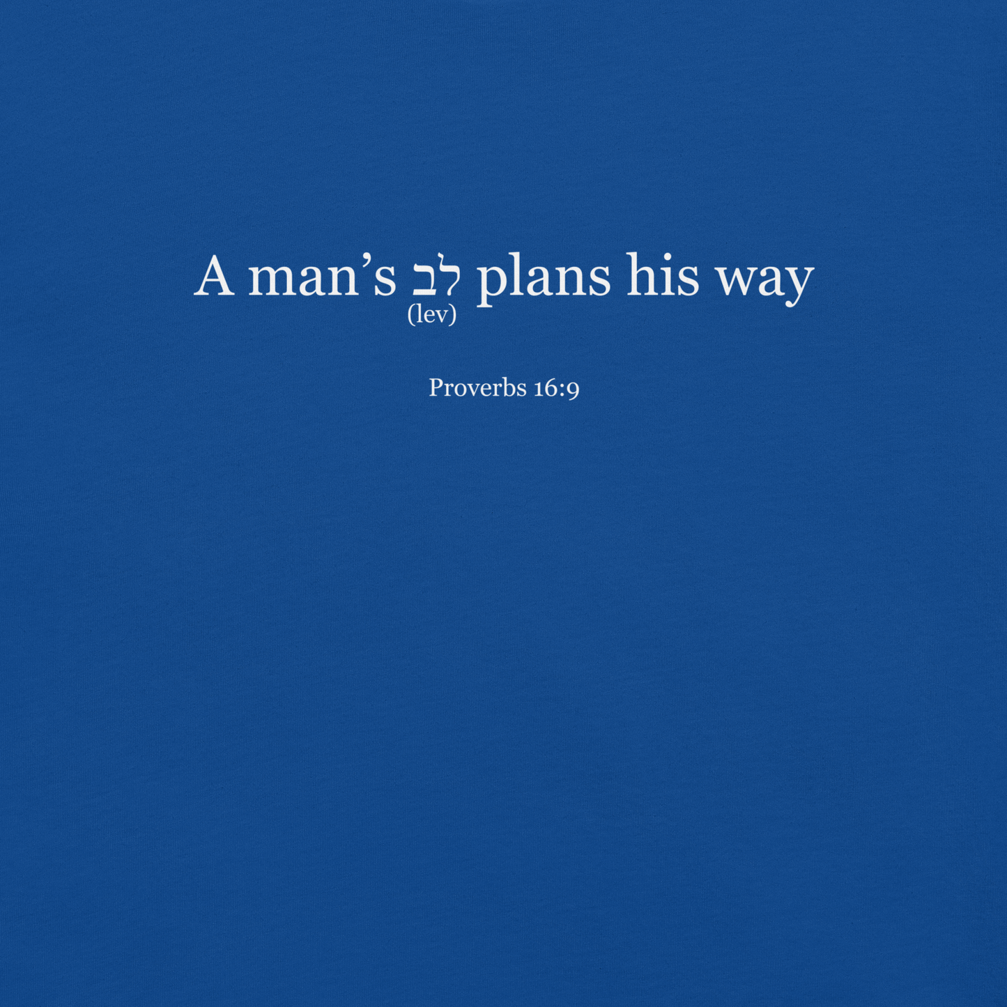Proverbs 16:9, Unisex Shirt - Select Colors